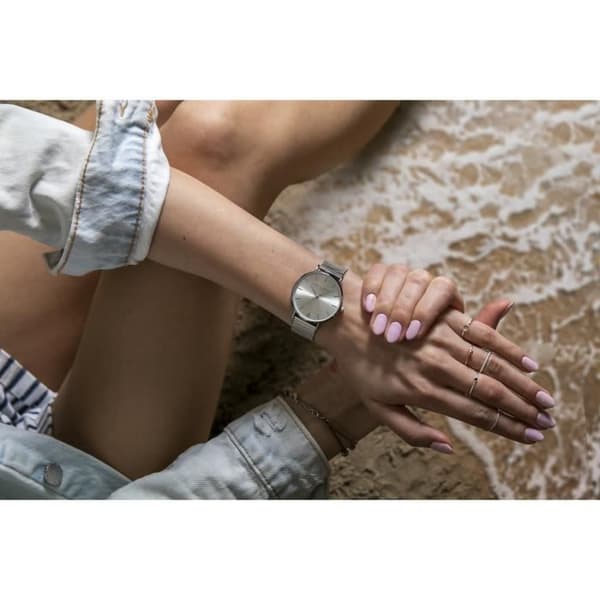 Amelia Parker Pure Mesh damklocka - silver - 38 mm