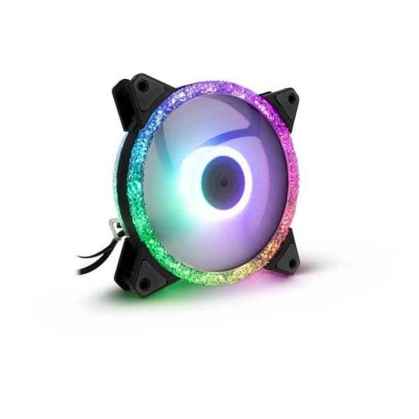 Fläkt - INTERTECH - RS-071 RGB - 12 cm - 1200 varv/min - 22 dB