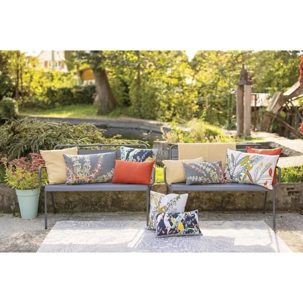 Kuddfodral stonewashed Maia sand 30 x 50 cm Vivaraise