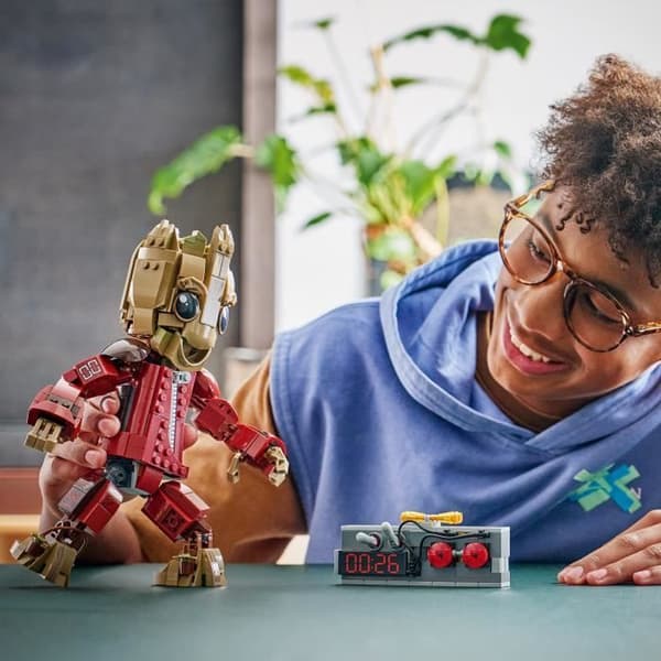 LEGO Marvel 76341 Groot i Ravageur-Outfit - Byggleksak 10 år - Figur
