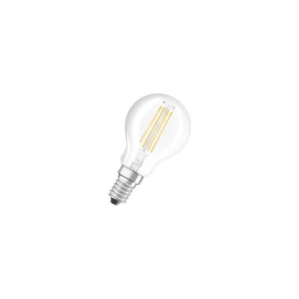 Ampoule LED glas transparent, kula E14, 2.5W, varmvit.