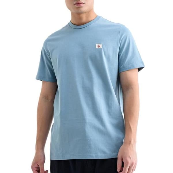 2-pack T-shirts Grå/Blå Herr Calvin Klein Jeans Ss Badge