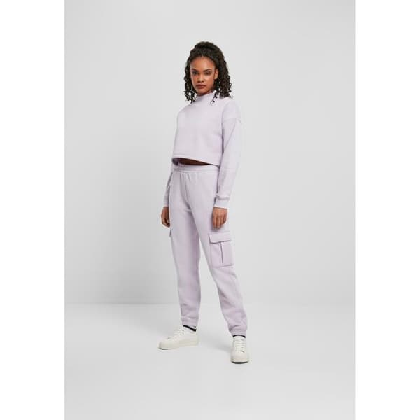 Sweatshirt dam Urban Classics cropped oversized hög hals crew