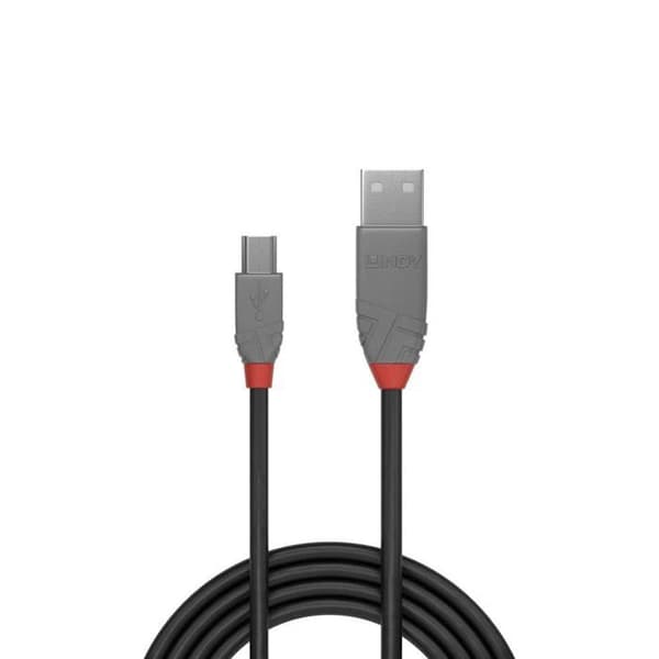 USB 2.0 typ A till Mini-B kabel - Anthra Line - 5m - LINDY
