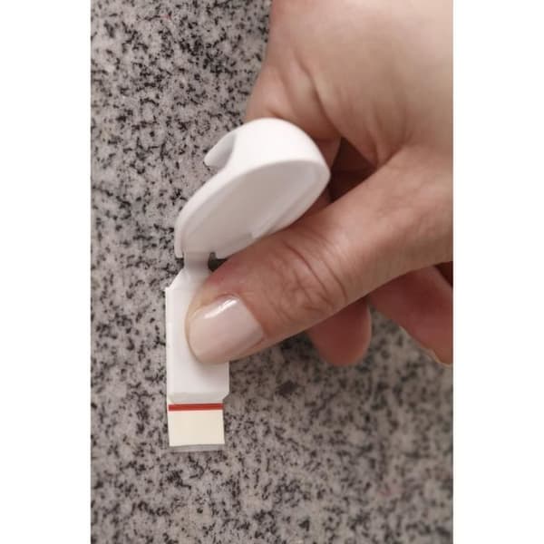 TESA 3 Mini Designer Krokar + 4 Mini Powerstrips - Vit