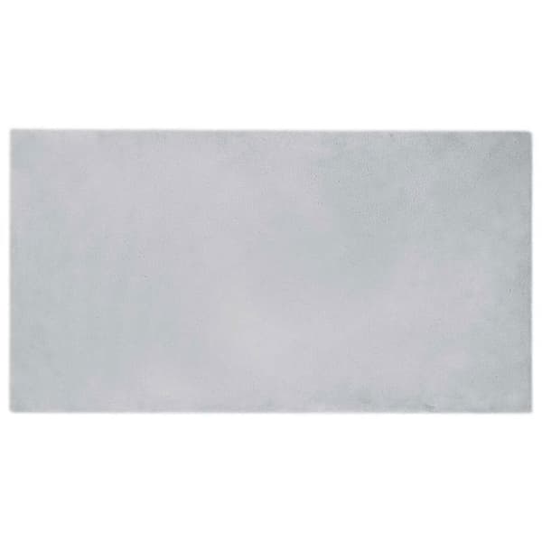 VIDAXL Rektangulär matta i konstpäls 60 x 110 cm Grå - Ultra mjuk polyester