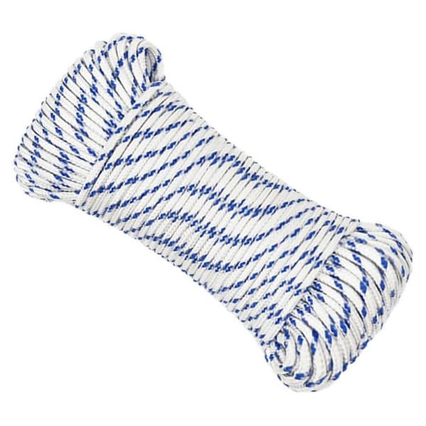 152277 vidaXL Båtrep Vit 4 mm 250 m Polypropen