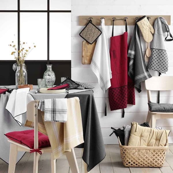 "Tablo i Återvunnet Kottont "Cuisiline" 84cm Beige"