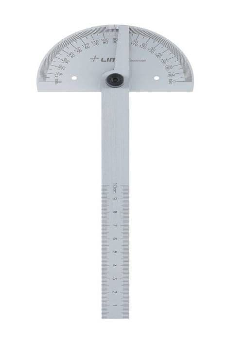 Vinkelrapportör - LIMIT - 180° - Specialstål - Helt skiva - Matt förkromad