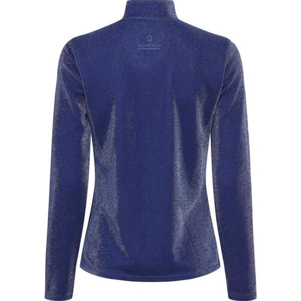 Ridsporttröja 1/2 zip barn Equipage Shimmer