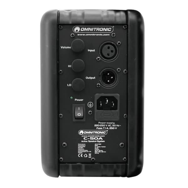 Omnitronic C-50A aktiva PA-högtalarpar