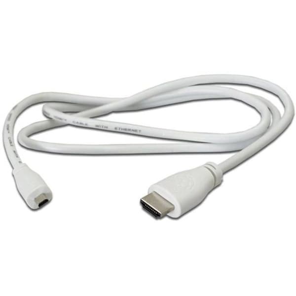 HDMI-kabel - Raspberry Pi T7689AX - Micro HDMI (Typ D) - HDMI (Typ A) - 1 m
