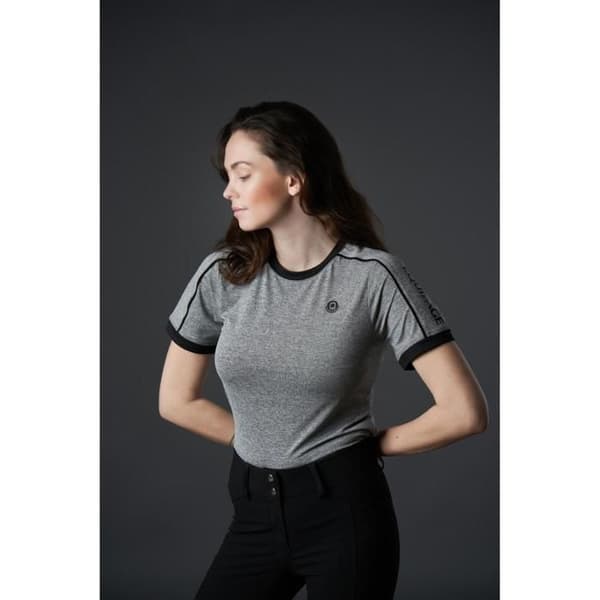 T-shirt dam Equipage Melissa - grå melange