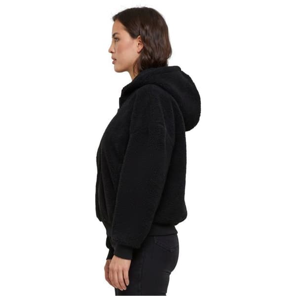 Urban Classics Dam - Oversized Sherpa Zip Hoody Jacka