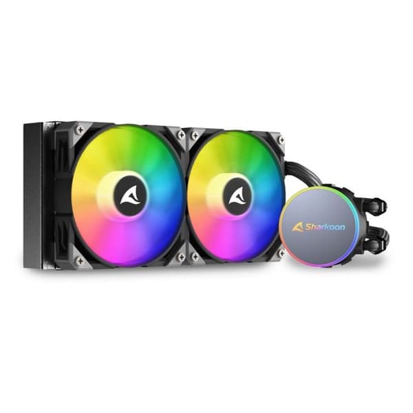 Vätskekyllsystem - SHARKOON - S70 - 12 cm - RGB - Lätt installation