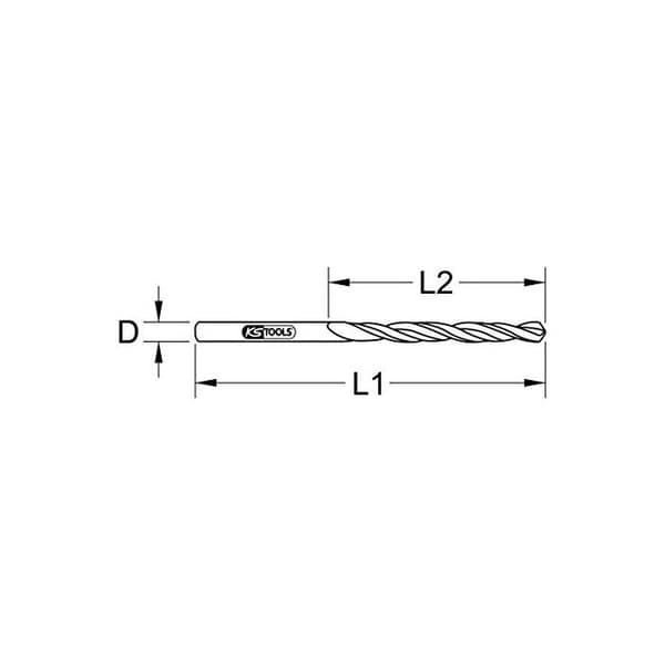 Borr - KSTOOLS - HSS - Set om 10 - 2mm