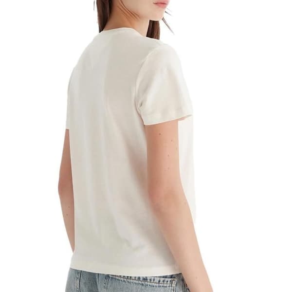 T-shirt Vit Dam Tommy Hilfiger Linears