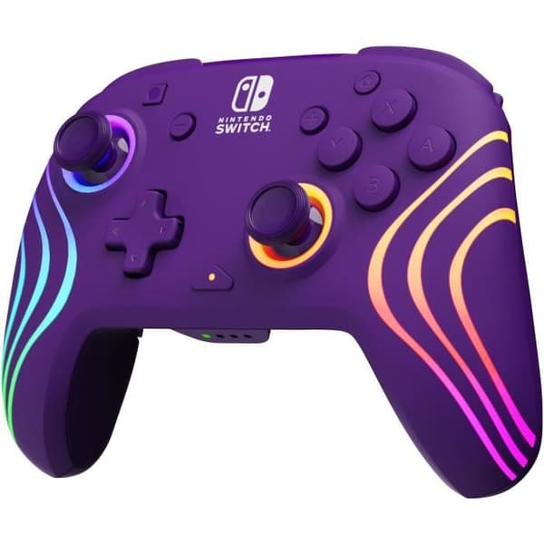 Trådlös handkontroll för Nintendo Switch - PDP - Afterglow Wave - Lila