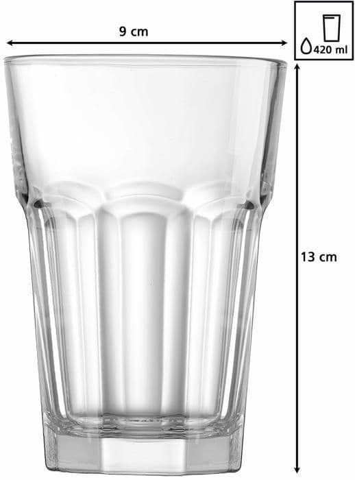 Ritzenhoff - breker - Longdrinkgläser-Set - Riad Set med 6 longdrinkglas 420 ml
