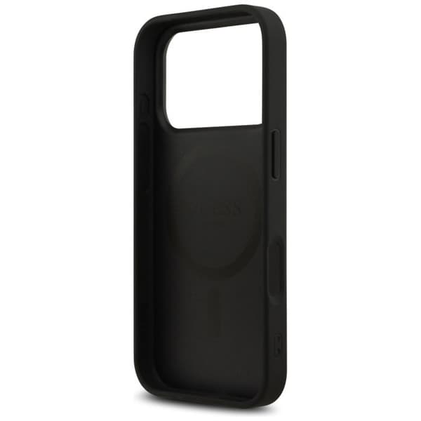 Guess Hardcase 4G Printed Stripes MagSafe för iPhone 17 Pro Max - Svart