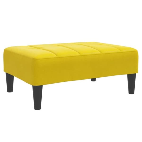 Repose pied gul 77x55x31 cm sammet