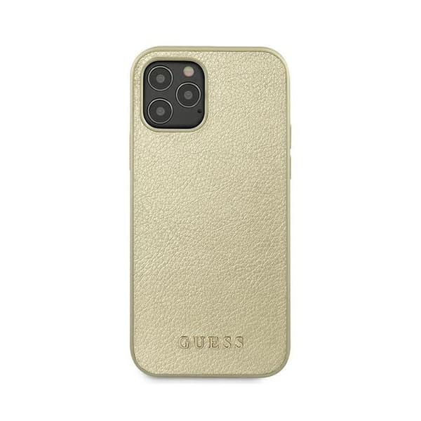 Guess-skal för iPhone 12 Pro Max, iriserande guldmönster