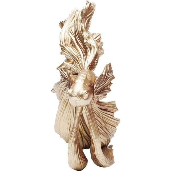 Dekoration kampfisk 34cm guld Kare Design