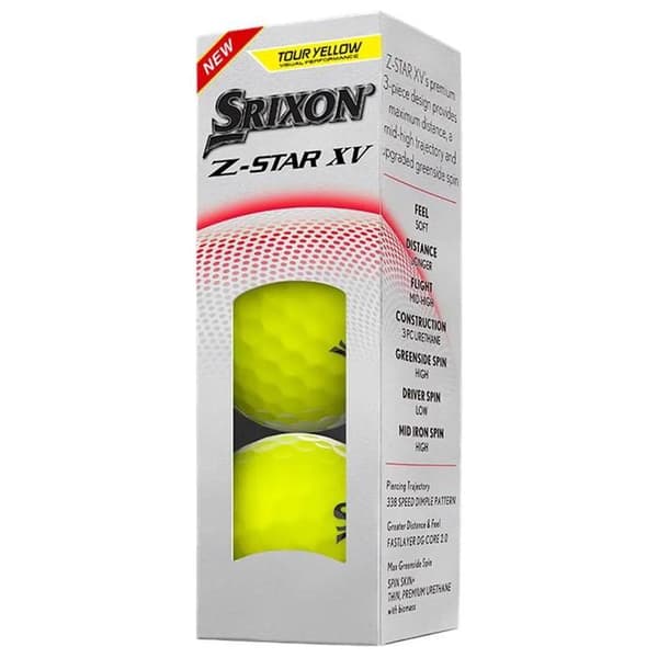 Srixon Z-Star XV Golfbollar Gula Ny