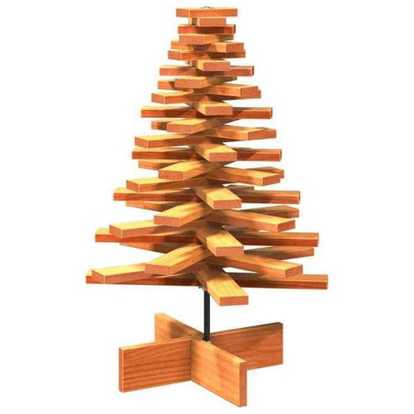Juldekoration träjulgran vidaXL - Brun - 80 cm