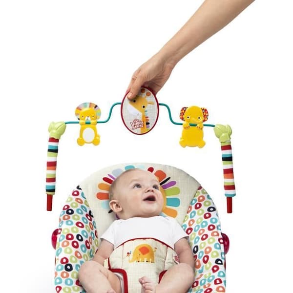 LJUS STARTAR Bouncer Lekfulla Pinwheels