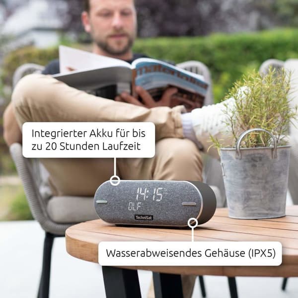 Högtalare - TechniSat - DIGITRADIO BT 2 - Bluetooth - DAB+ - Inbyggd klocka