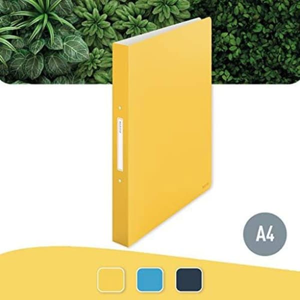 Mapp - LEITZ - 42380019 - A4 - Gul - 2 Ringar