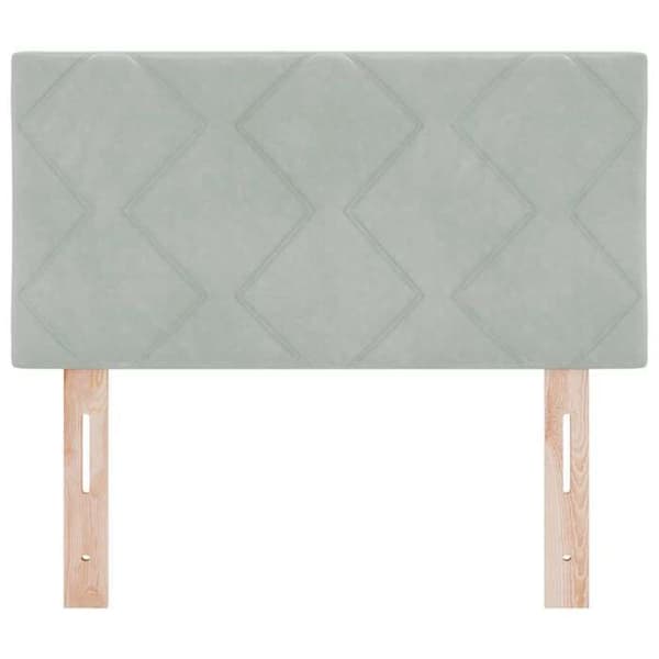 vidaXL Sänggavel Ljusgrå 80 cm Sammet 42007209