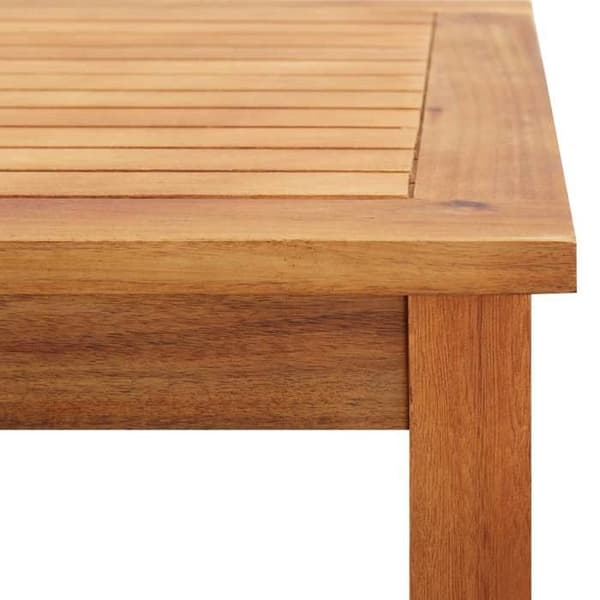 vidaXL Trädgårdssoffbord 60x60x36 cm Solid akaciaträ 46004
