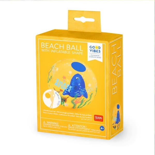 Upplåsbara leksaker - LEGAMI - BBS0004 - Strandboll - 40 cm - Transparent