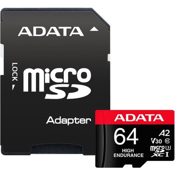 ADATA AUSDX64GUI3V30SHA2-RA1 Minneskort 64GB MicroSDXC Class 10 UHS-I Flash-minne