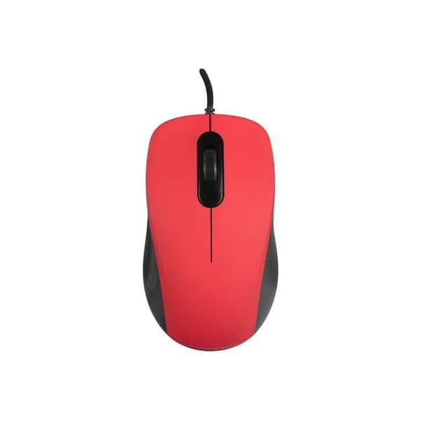 Optisk mus - ModeCom - MC-M10S - Trådbunden - USB - Röd - 3 knappar