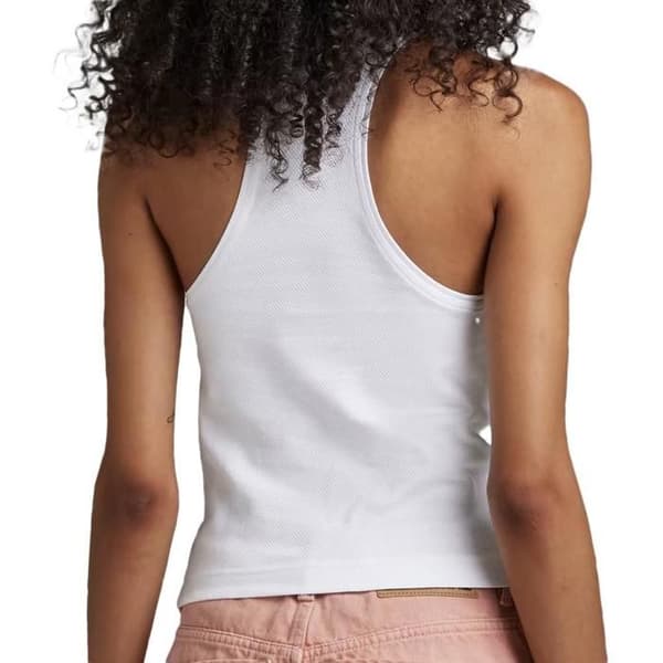 Vit Topp Dam G Star Raw Racer Slim