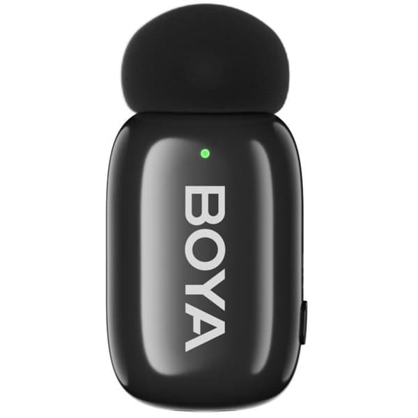 Boya Mini 2-02 trådlös USB-C klämmikrofon, svart