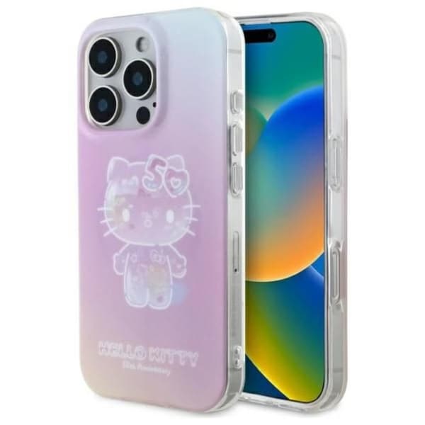 Telefonfodral - HELLO KITTY - iPhone 16 Pro Max - 50-årsjubileum - Gradient Effekt - MagSafe