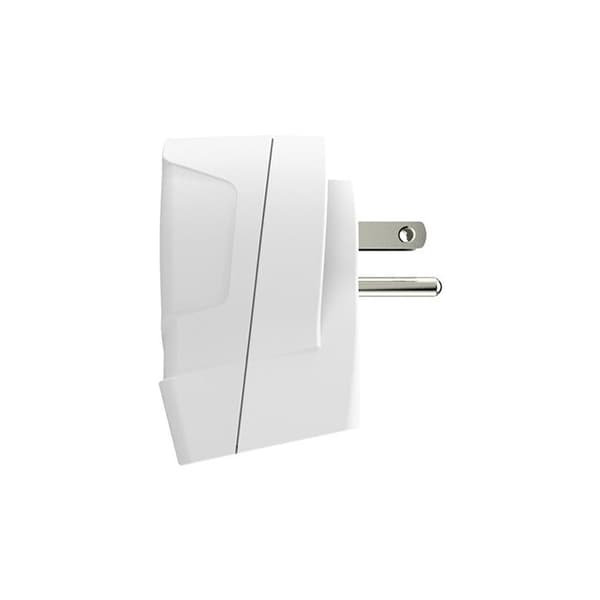 Adaptör - SKROSS - Europa till USA+ - 2 USB - Vit - Rektangulär