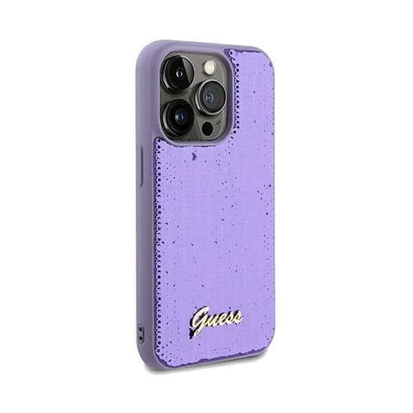 Guess Sequin Script Metal - Fodral för iPhone 13 Pro (lila)