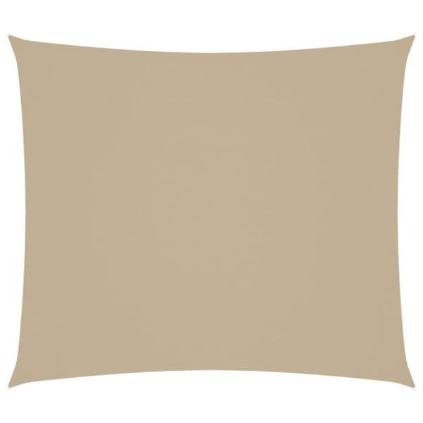 vidaXL Parasoll Canopy Oxford Tyg Rektangulär 2,5x3 m Beige
