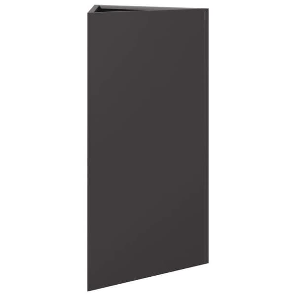 vidaXL Triangulär svart planteringslåda 40x34,5x70 cm stål 851157