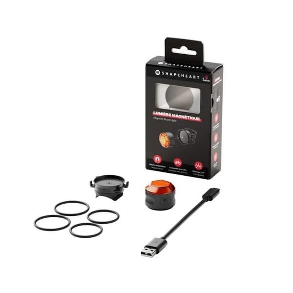 Magnetisk bakljus för cykel Shapeheart