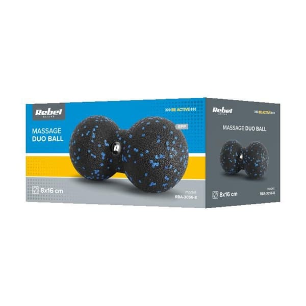 Dubbelmassageboll Duoball 12 cm i EPP REBEL ACTIVE