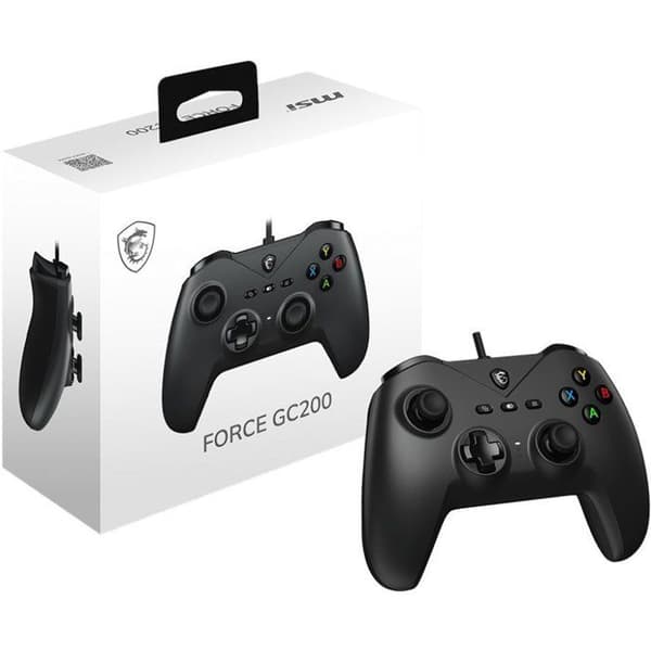 Spelkontroll - PC - FORCE GC200 - Trådbunden - Svart - MSI