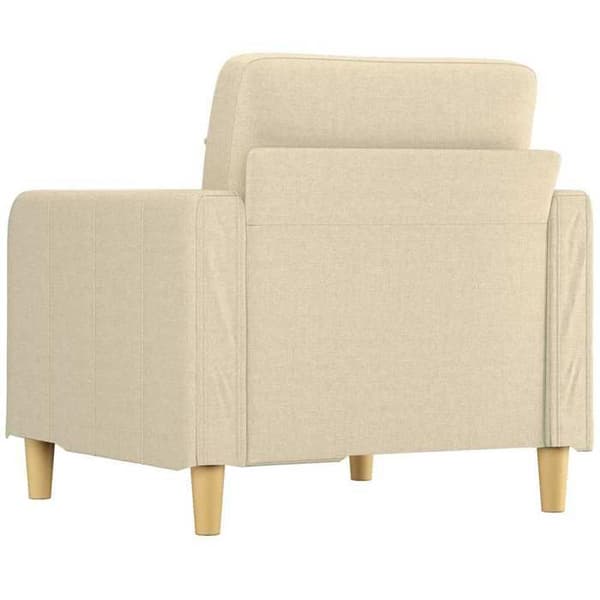 vidaXL Fåtöljkräm 60 cm Tyg 359077
