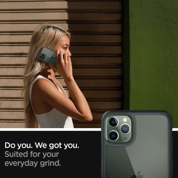 Coque - SPIGEN - iPhone 11 Pro - Förstärkt Bumper - Transparent Baksida - Repfria