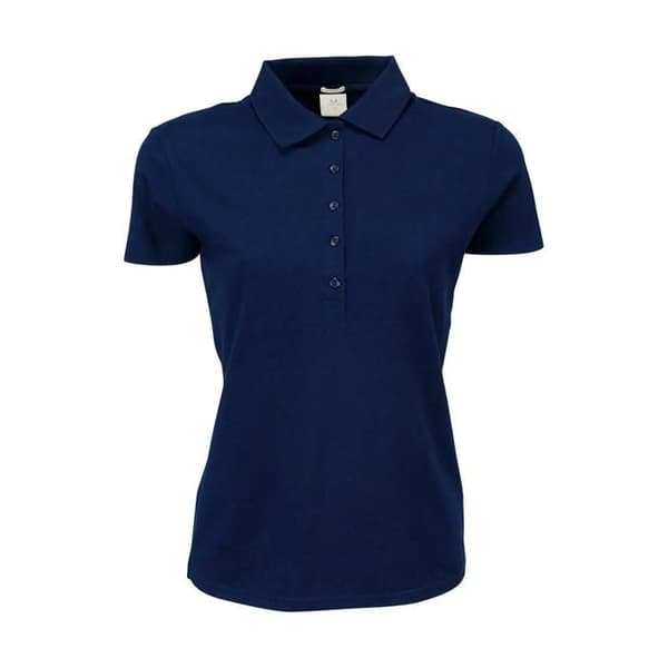 Polo dam Tee Jays Luxury Stretch - marinblå